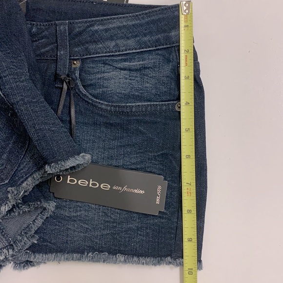 Bebe Raw Edge Icon Shorts - Picture 7 of 7